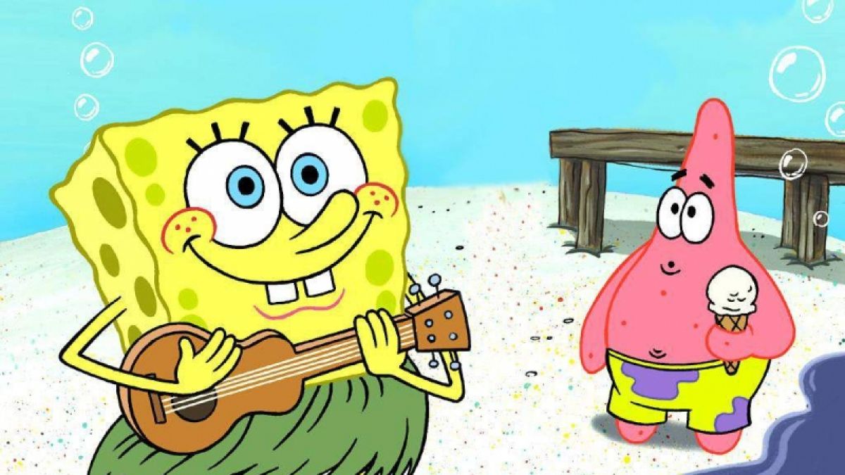 bob esponja lamiendo